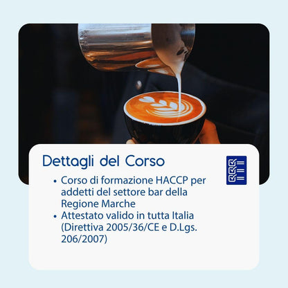 Corso formazione HACCP MARCHE (e-learning) - ADDETTI SETTORE ALIMENTARE: BAR - prodotto da Kattedra