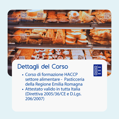 Corso formazione HACCP EMILIA ROMAGNA (e-learning) - ADDETTI SETTORE ALIMENTARE: PASTICCERIA - prodotto da Kattedra