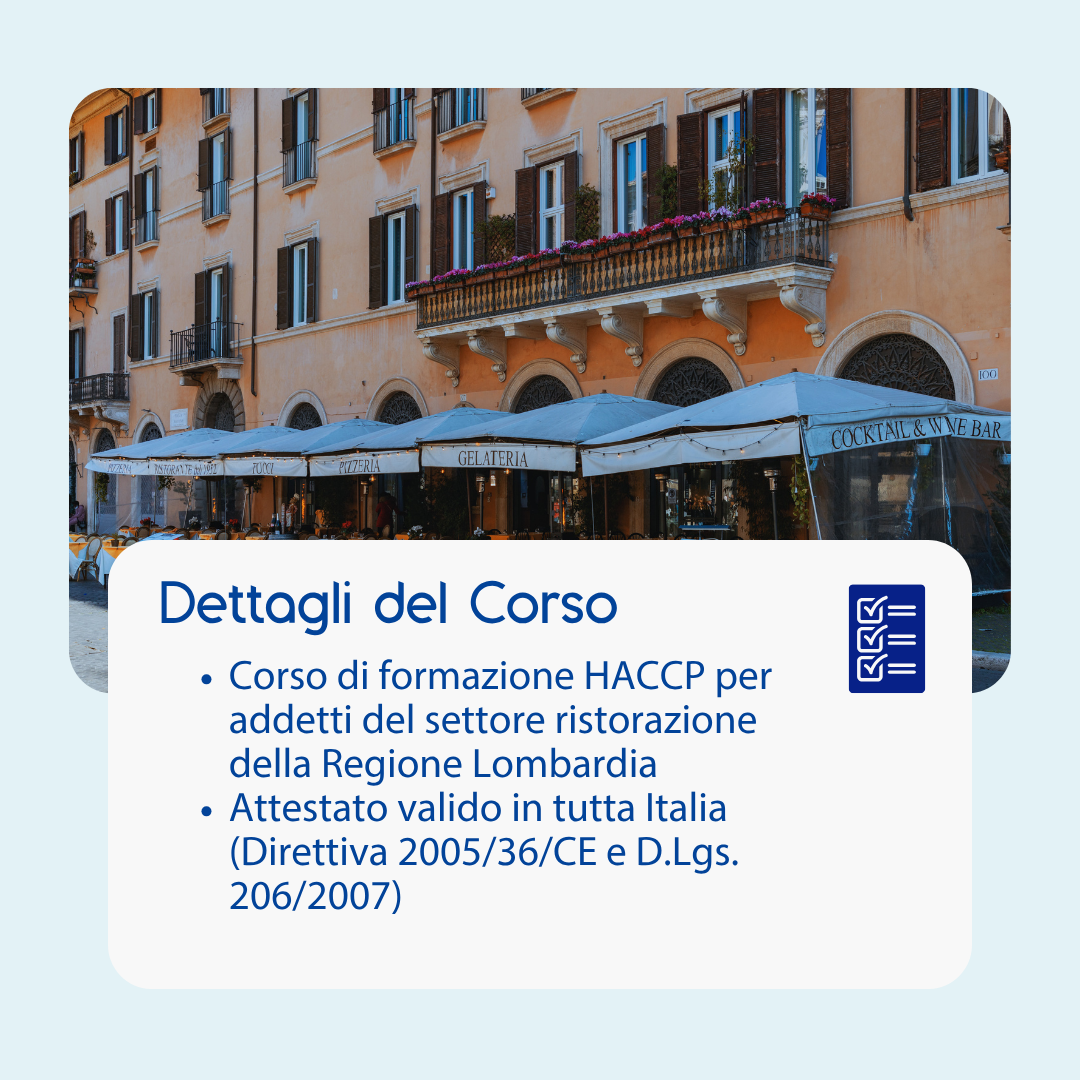 Corso formazione HACCP LOMBARDIA (e-learning) - ADDETTI SETTORE ALIMENTARE: RISTORANTI - prodotto da Kattedra