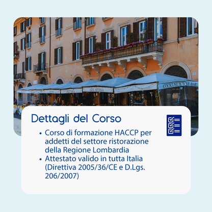 Corso formazione HACCP LOMBARDIA (e-learning) - ADDETTI SETTORE ALIMENTARE: RISTORANTI - prodotto da Kattedra