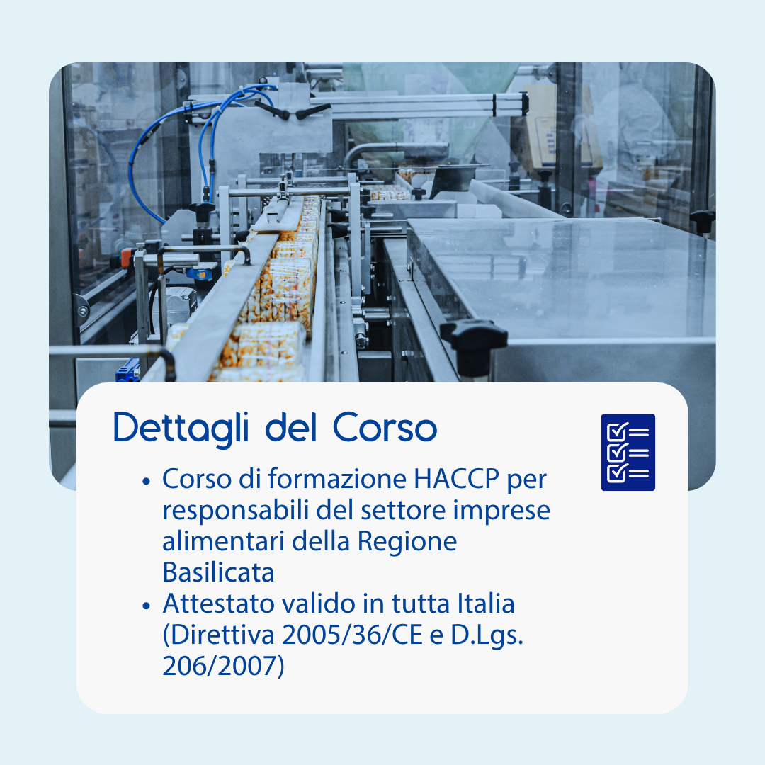 Corso formazione HACCP BASILICATA (e-learning) - RESPONSABILI SETTORE ALIMENTARE: IMPRESE ALIMENTARI - prodotto da Kattedra