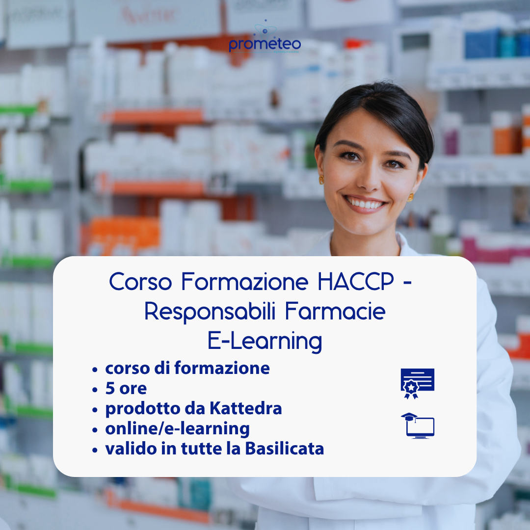 Corso formazione HACCP BASILICATA (e-learning) - RESPONSABILI SETTORE ALIMENTARE: FARMACIA- prodotto da Kattedra