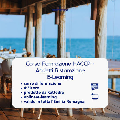 Corso formazione HACCP EMILIA-ROMAGNA (e-learning) - ADDETTI SETTORE ALIMENTARE: RISTORAZIONE - prodotto da Kattedra