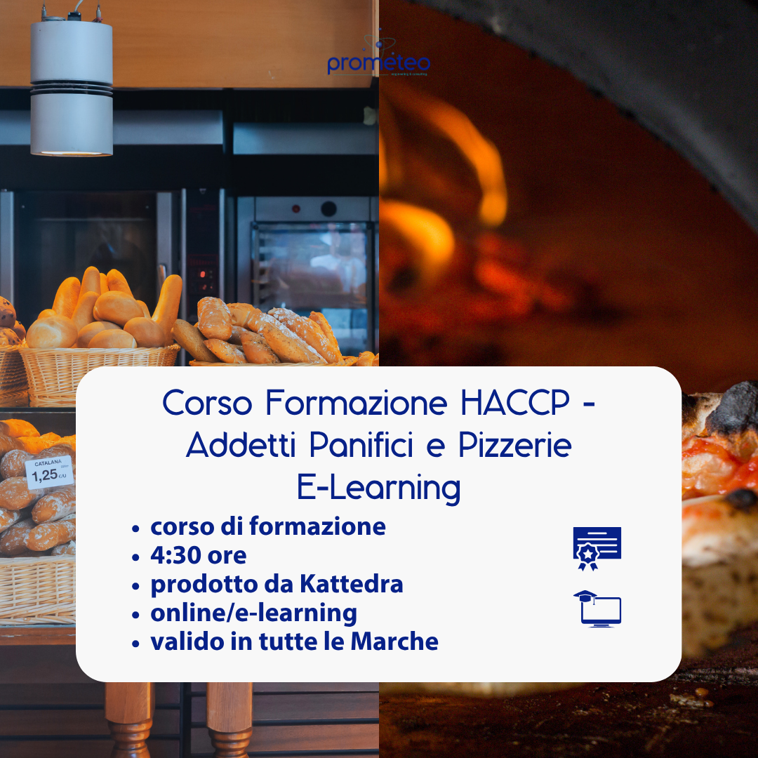 Corso formazione HACCP MARCHE (e-learning) - ADDETTI SETTORE ALIMENTARE: PANIFICI E PIZZERIE- prodotto da Kattedra