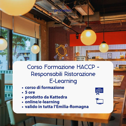Corso formazione HACCP EMILIA-ROMAGNA (e-learning) - RESPONSABILI SETTORE ALIMENTARE: RISTORAZIONE - prodotto da Kattedra