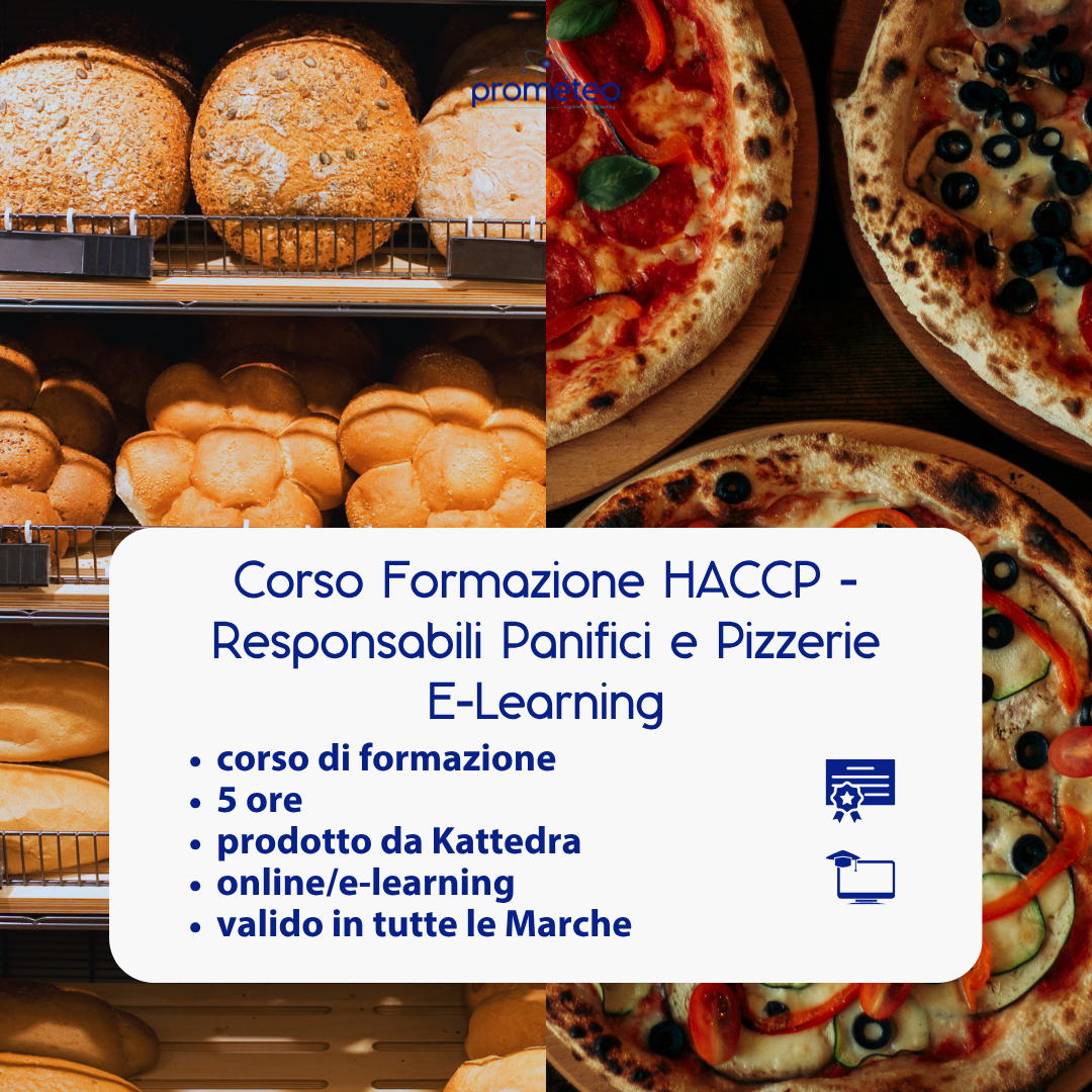 Corso formazione HACCP MARCHE (e-learning) - RESPONSABILI SETTORE ALIMENTARE: PANIFICI E PIZZERIE - prodotto da Kattedra