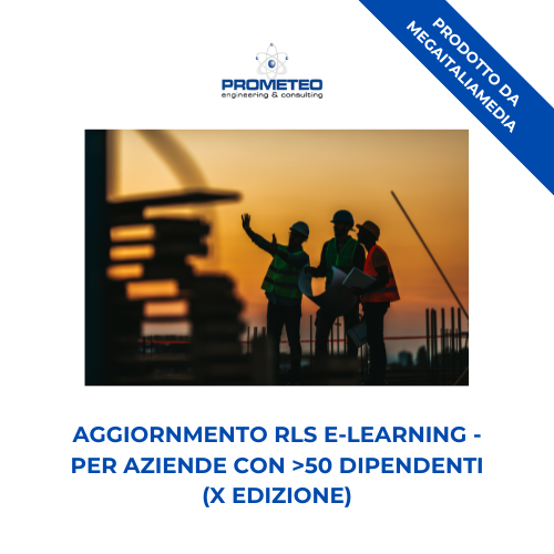 Aggiornamento RLS (e-learning) - ANNUALE X EDIZIONE PER AZIENDE >50 DIPENDENTI - prodotto da MegaItaliaMedia